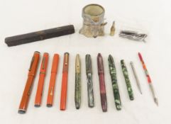Vintage Fountain Pens, Stag Container & more