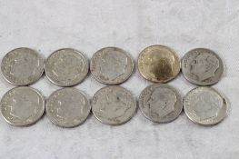 10 Roosevelt Silver Dimes