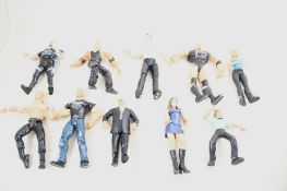 10 WWE WWF Titan Tron Wrestler Figures JAKKS