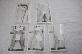 5 Black and White Photo Postcards