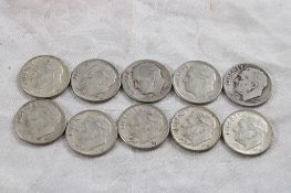 10 Roosevelt Silver Dimes