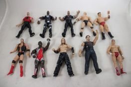 10 WWE WWF Titan Tron Wrestler Figures JAKKS