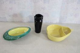 Red Wing Pottery Vase, Console, Pear Pfaltzgraff