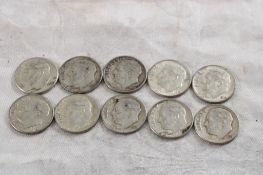 10 Roosevelt Silver Dimes