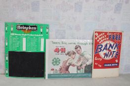3 Vintage Advertising Signs