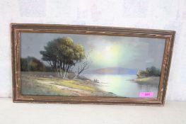Antique Framed Pastel Painting Artist Signed