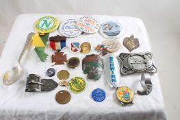 Pinbacks, Tokens, Bicycle Emblems & More