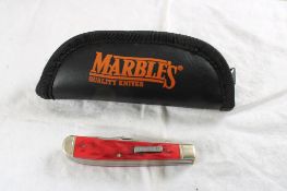 Marbles 3 Blade Folding Knife in Case
