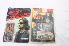 KISS Stock Car, Snake Plissken Figure on Cards