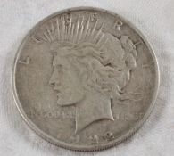 1922 D Peace Silver Dollar