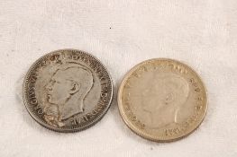 2 Australia 1 Florin Geo. VI Silver Coins