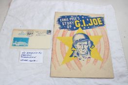 1945 WW2 Ernie Pyle Program, '87 Baseball Stamp