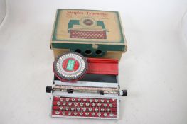 Vintage Simplex Typewriter in Original Box