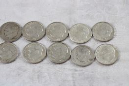 10 Roosevelt Silver Dimes