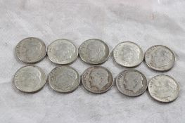 10 Roosevelt Silver Dimes
