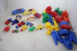 Renwal Cars, Trucks, Furniture & Tupperware Toys