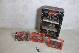 6 Harley Davidson Maisto Diecast Motorcycles
