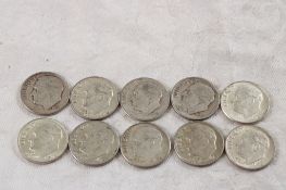 10 Roosevelt Silver Dimes