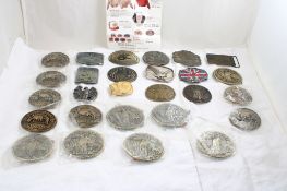 27 Brass & Advertising Belt Buckles Hesston Rodeo