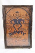 Antique Wood BUMPTY Table Top Pinball Game