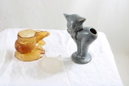 Rosso Frog Match Holder, Cat Vase, Hen on Nest