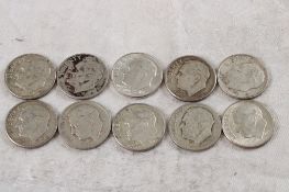 10 Roosevelt Silver Dimes