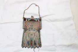Art Deco Whiting Davis Flapper Chainmail Purse 7