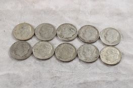 10 Roosevelt Silver Dimes