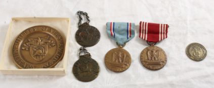 U S Military Medals, Medallions, Paperweight