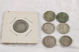 7 Antique Great Britain Silver Coins