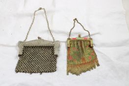 2 Flapper Chainmail Purses