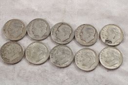 10 Roosevelt Silver Dimes