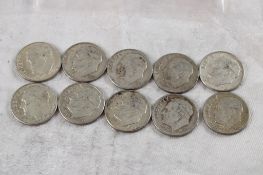 10 Roosevelt Silver Dimes