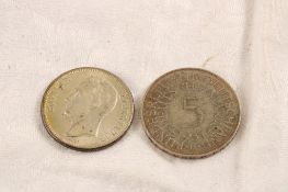 2 Antique Silver Coins Germany and Venezuela