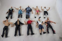 10 WWE WWF Titan Tron Wrestler Figures JAKKS