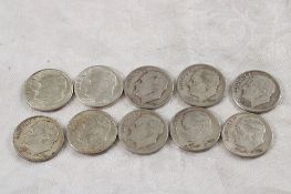 10 Roosevelt Silver Dimes