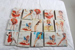 15 Pin-Up Matchbooks ALL FULL Front Strike