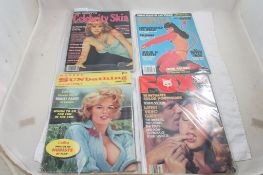 4 Adult Nude Risque Magazines- Marilyn Monroe
