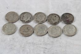 10 Roosevelt Silver Dimes