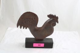 Cast Iron Rooster Windmill Weight Hummer E184