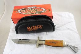 Marbles Game Getter Folding Knife in Case & Box