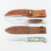 2 Antique 1930's Case Fixed Blade Knives