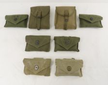 8 US Military WWII First Aid Pouches & Kits