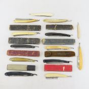 10+ Vintage Straight Razors, Frieder. Ern & Others