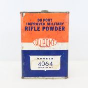Vintage 16oz Can DuPont Military Rifle Powder 4064