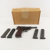 Walther P38 9mm semi-automatic pistol with 5 mags