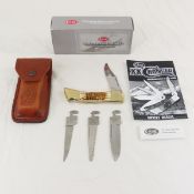 Case XX Amber Bone Peach Changer Knife w/box
