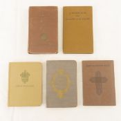 5 WWII Era US Military Prayer Books