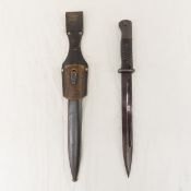 WWII Era German K98 Bayonet, Scabbard & Frog