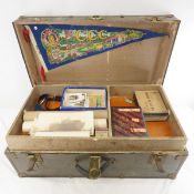 CCC & WWII US Navy Soldier Trunk and Mementos